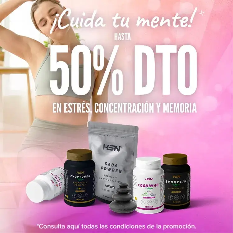 Hasta 50% DTO en Estrés, Concentración y Memoria