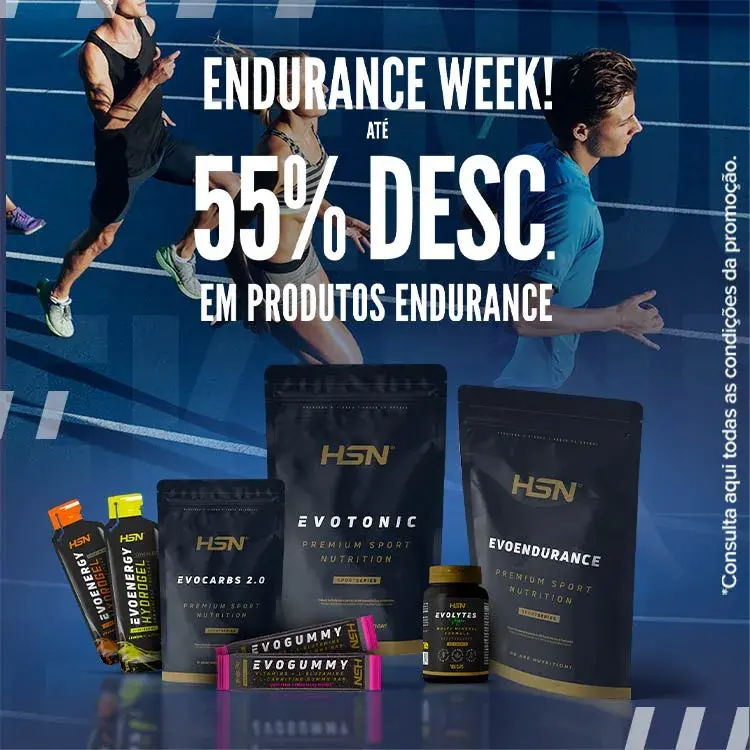 Até 55 % Desc. em Produtos para Desportos Endurance