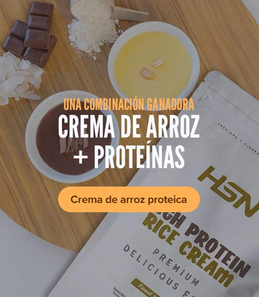 Crema de arroz proteica