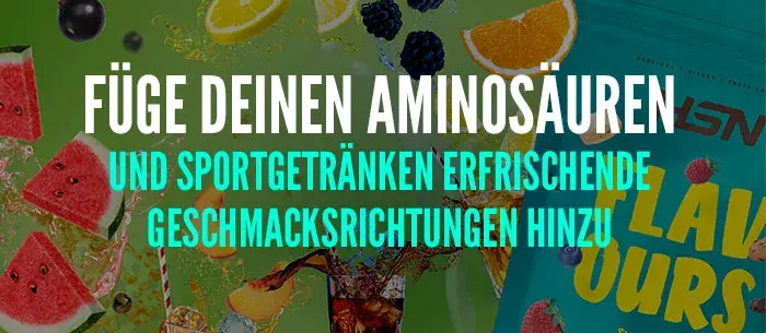Geschmackspulver für Aminosäuren und Sportgetränke von FlavourSeries kaufen