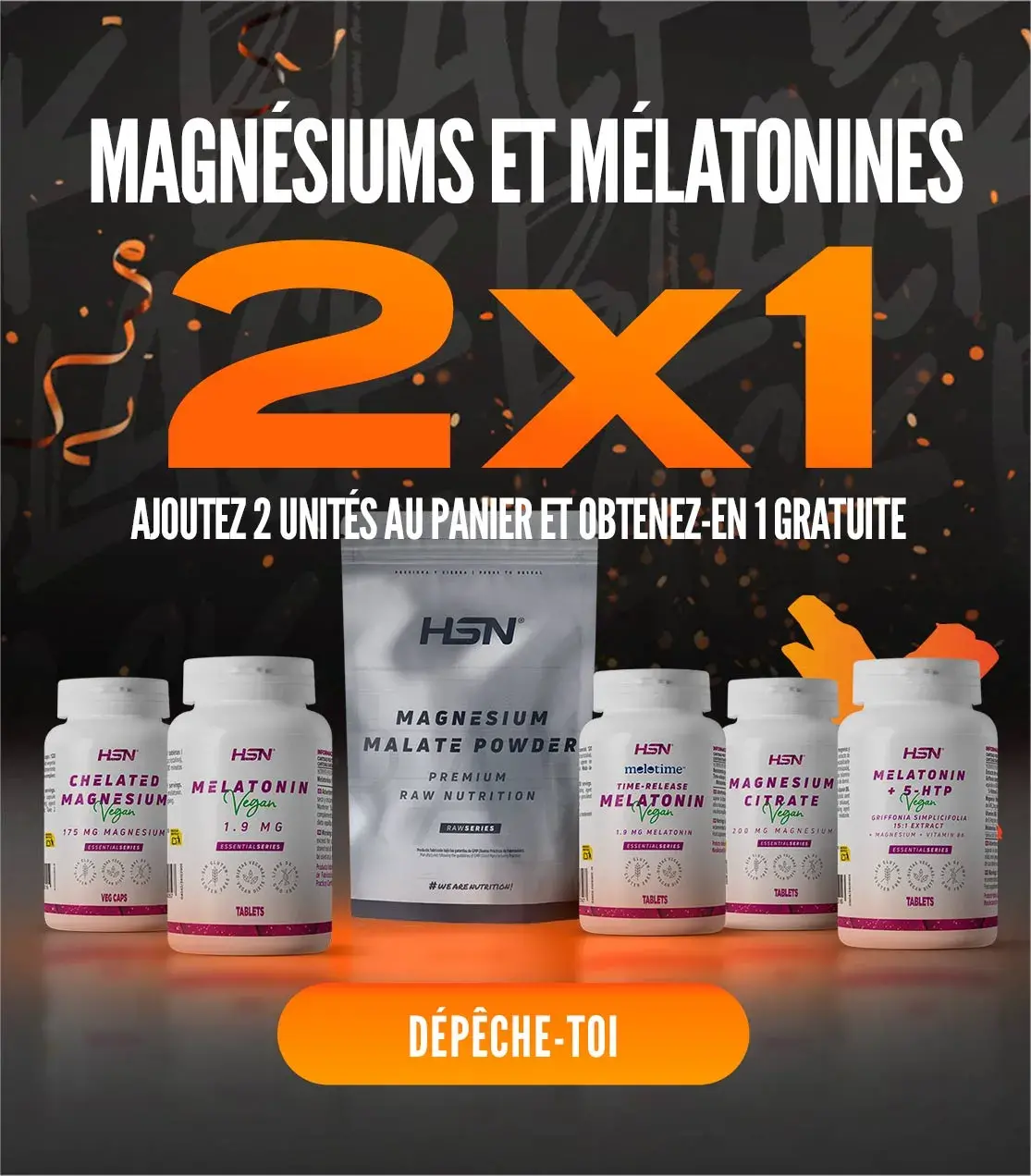 2x1 sur Magnésiums et Mélatonines