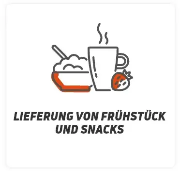 Lieferung von Fruhstuck und snacks