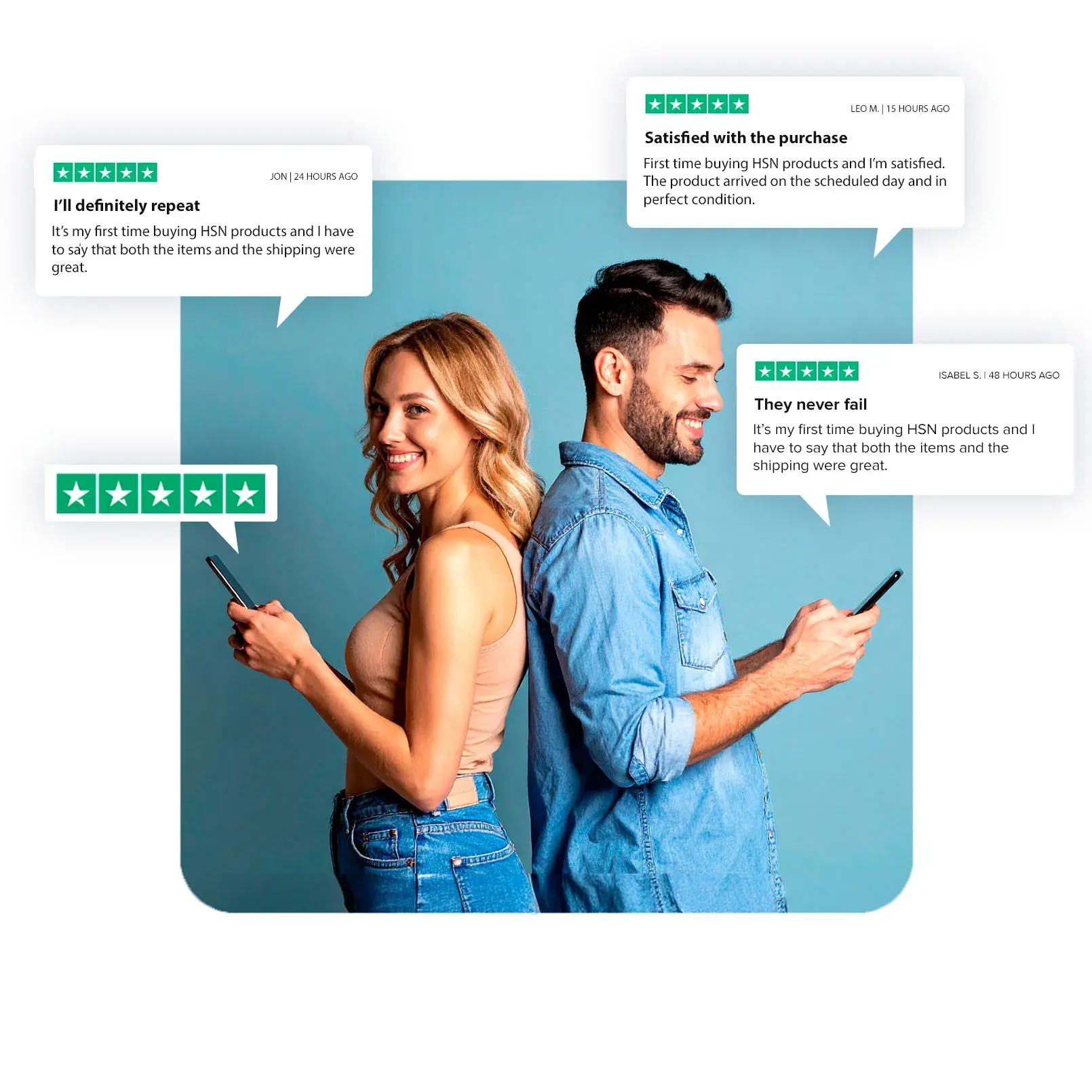 Leave a review on HSN products