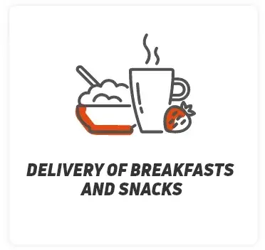 Entrega de desayunos y meriendas