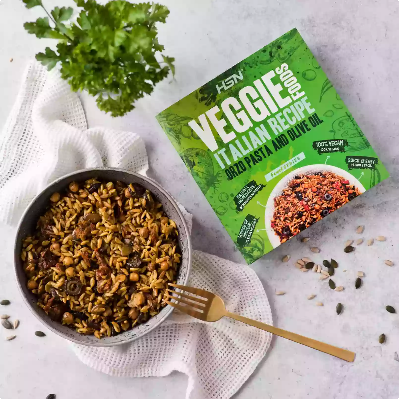 Packs de comida nutritiva y sana