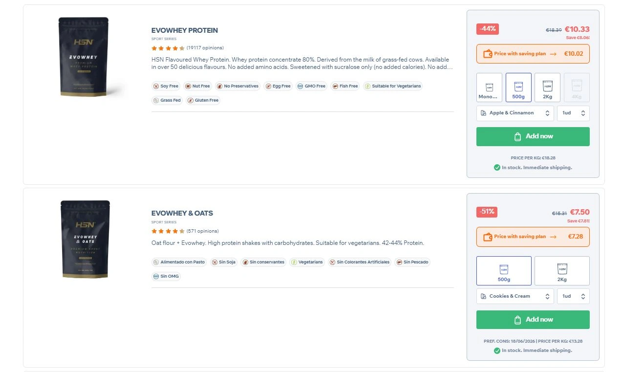 1 - Selecci&oacute;n del producto