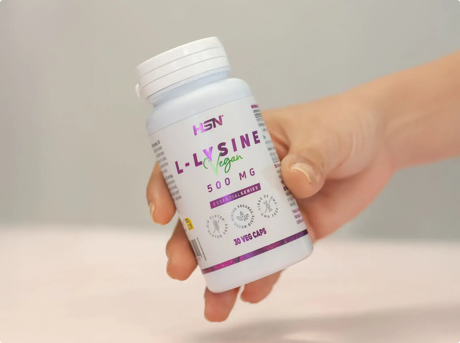 L-lisina en c&aacute;psulas vegetales