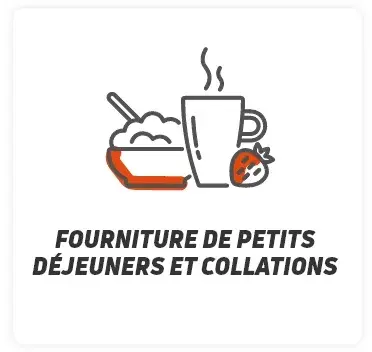 Forniture de petits dejeuners et collations