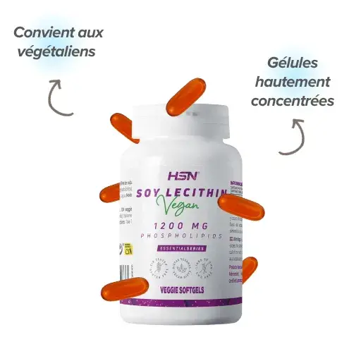 Lécithine de soja en capsules molles