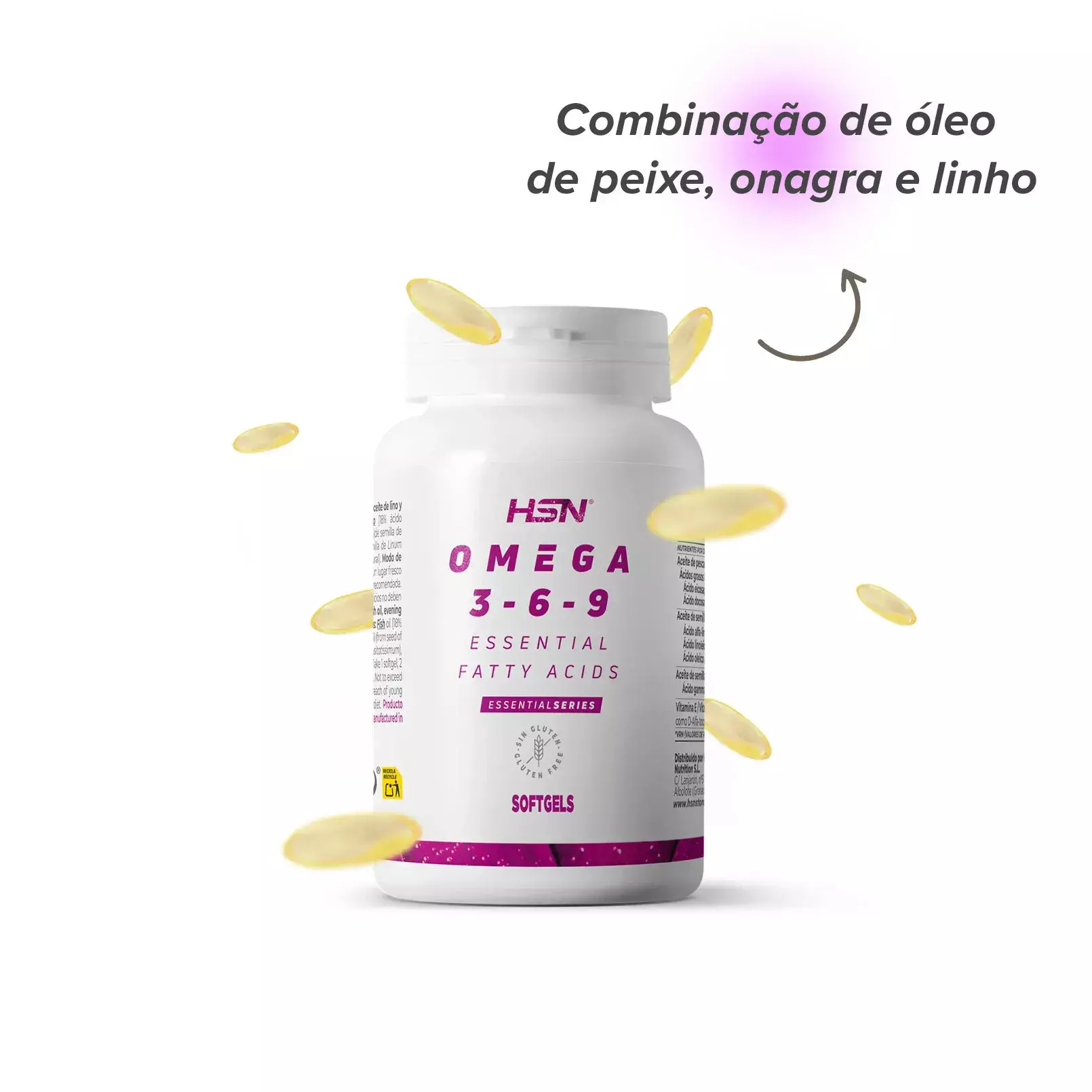Combinação de óleos de peixe HSN