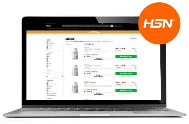 Compar Selénio na HSN