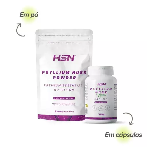 Casca de Psyllium ou Plantago em pó