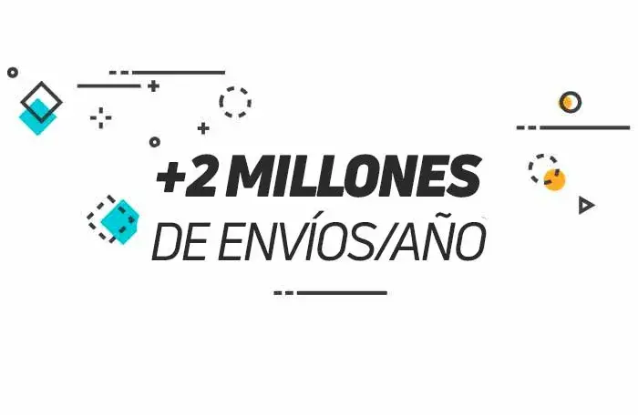 +500.000 envíos al año