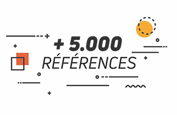 +5.000 références