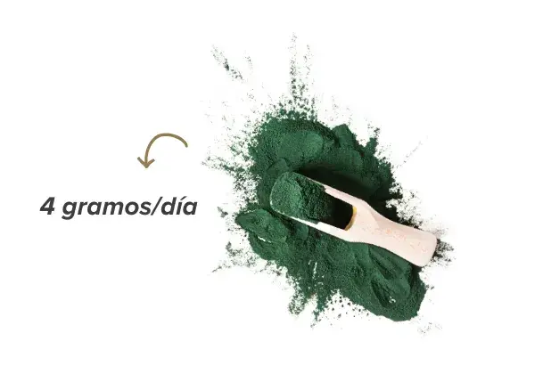 Cantidad de espirulina