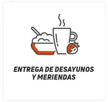 Entrega de desayunos y meriendas