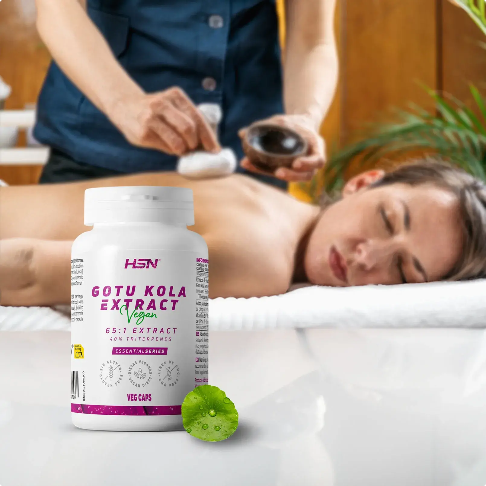 Extracto de gotu kola con vitaminas B1 y B5