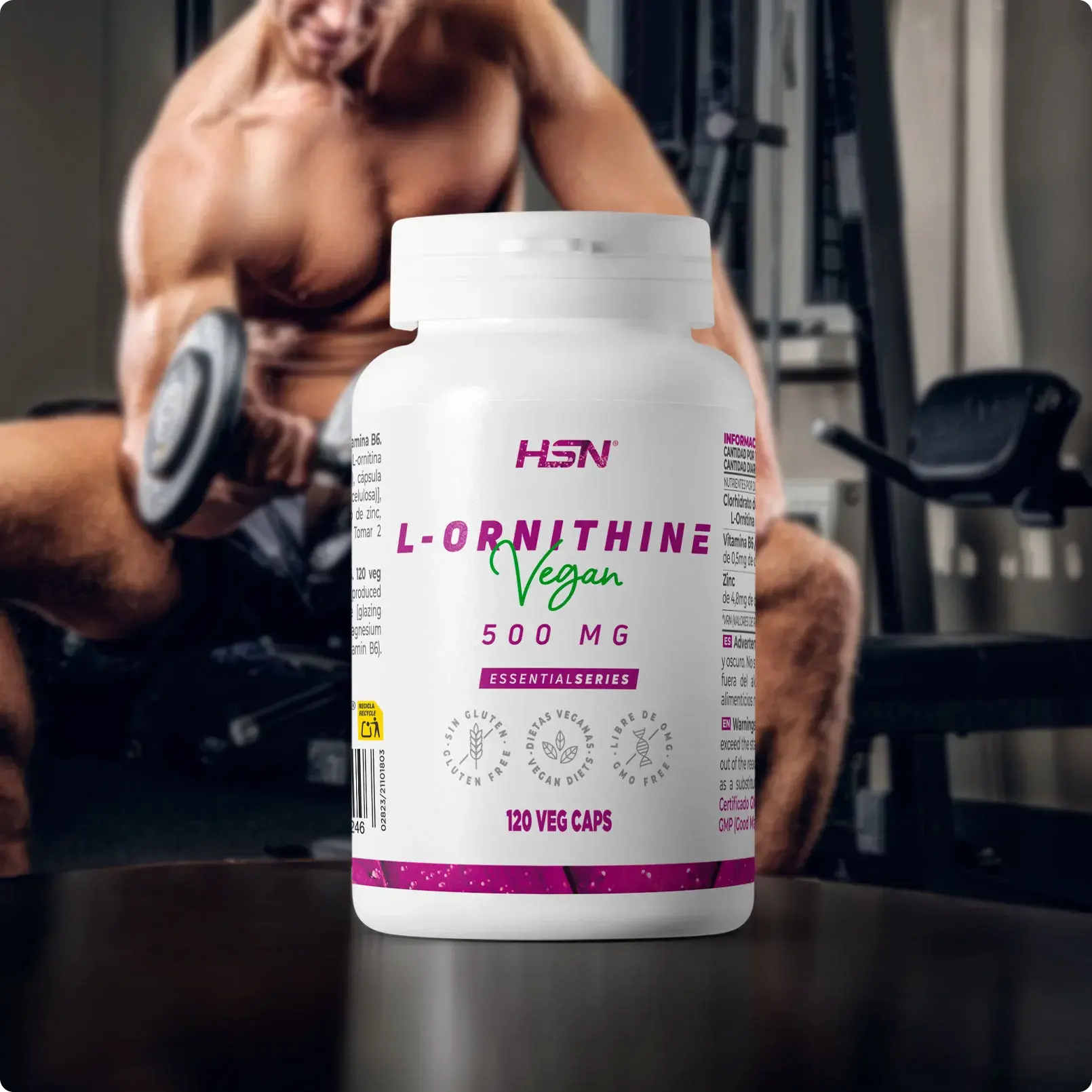 L-ornitina en c&aacute;psulas vegetales