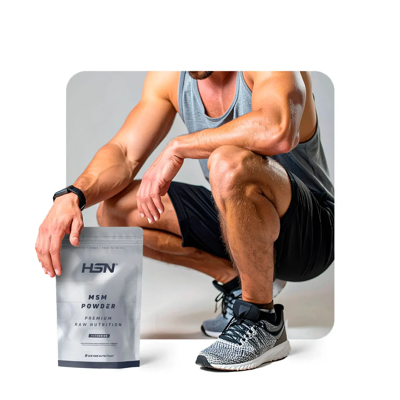 Puro Metilsulfonilmetano MSM en polvo