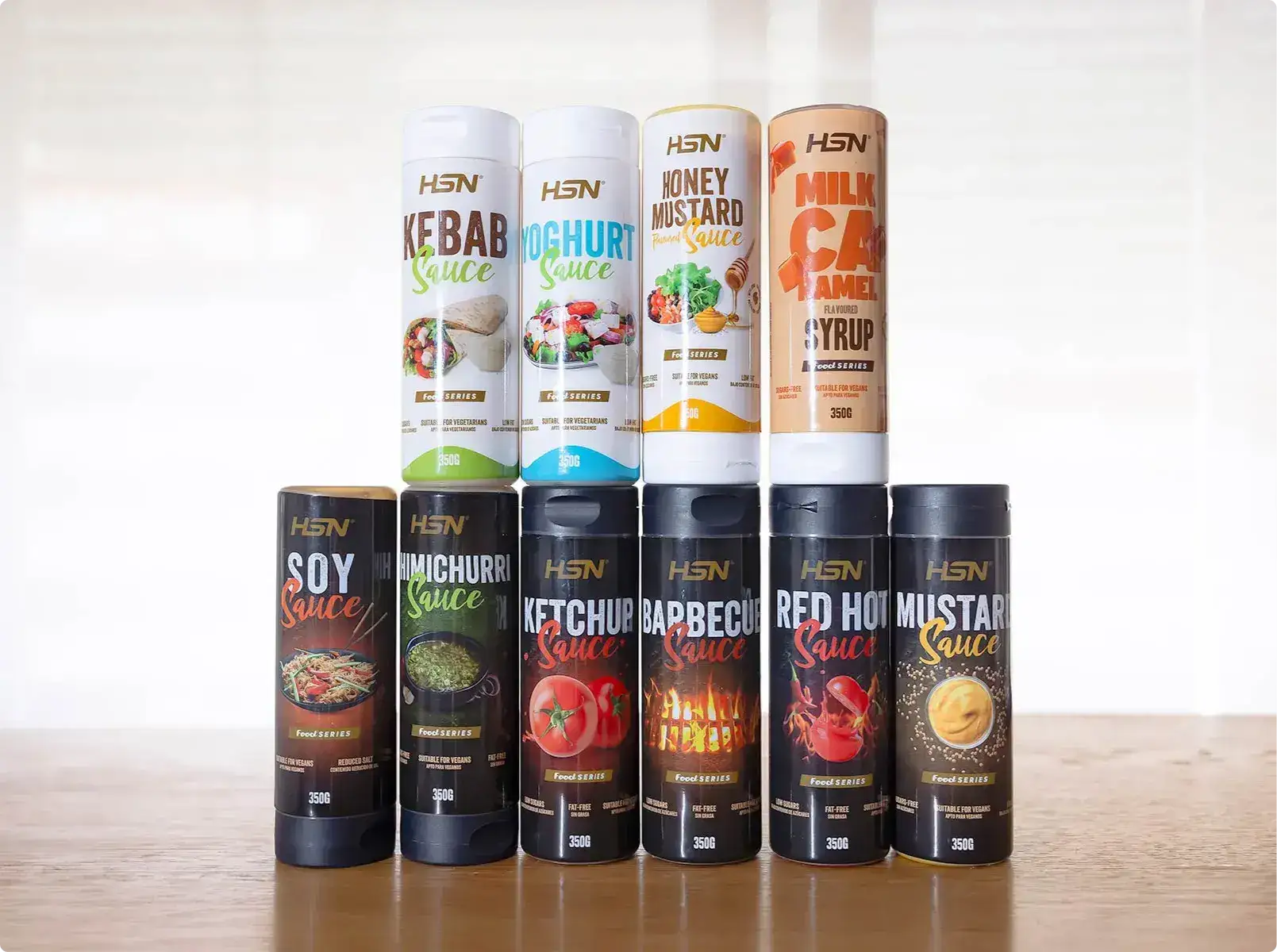 Salsas y siropes saludables reducidos en calorías