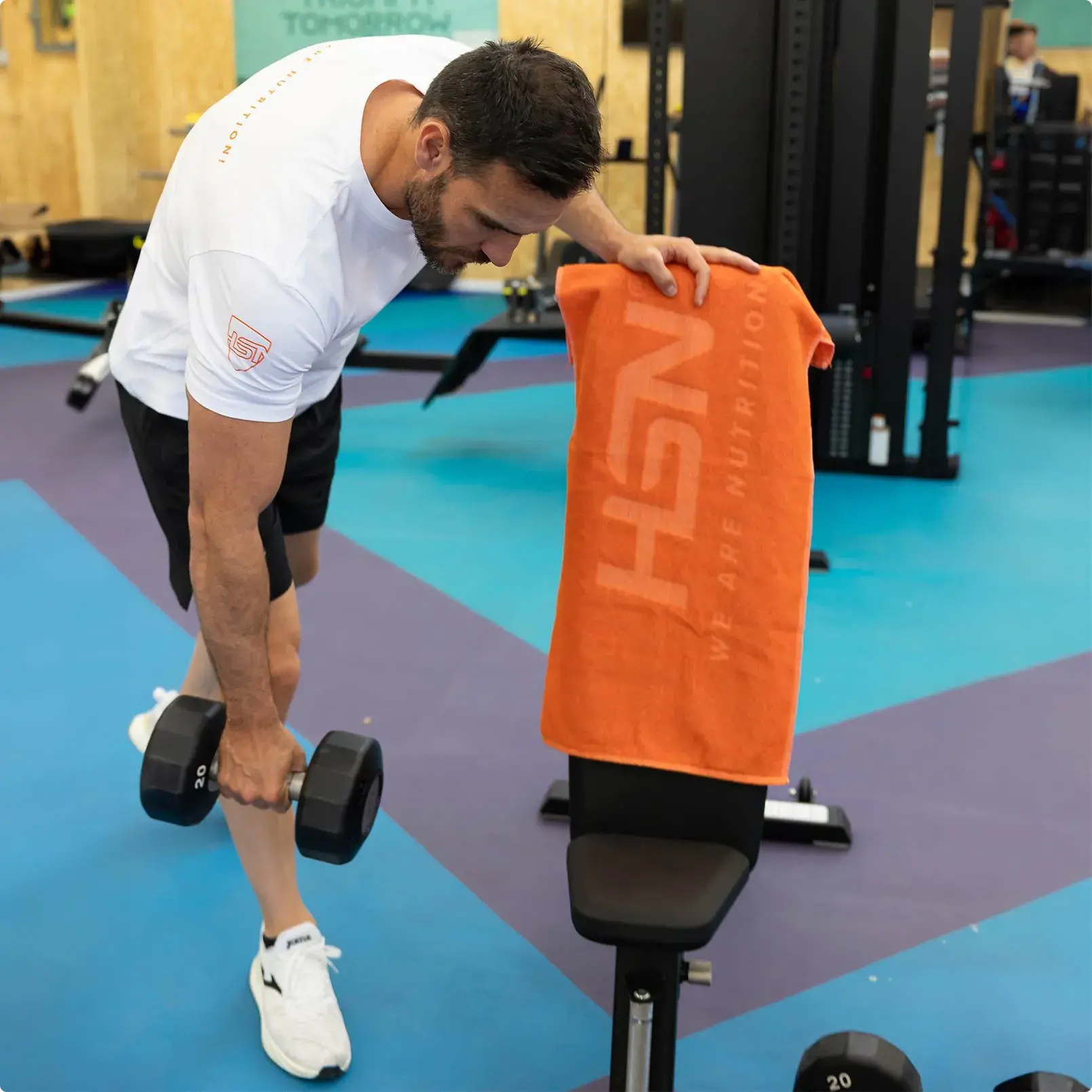 Toalla deportiva HSN de algod&oacute;n