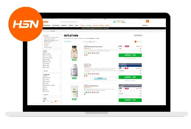 Liquidações de produtos HSN