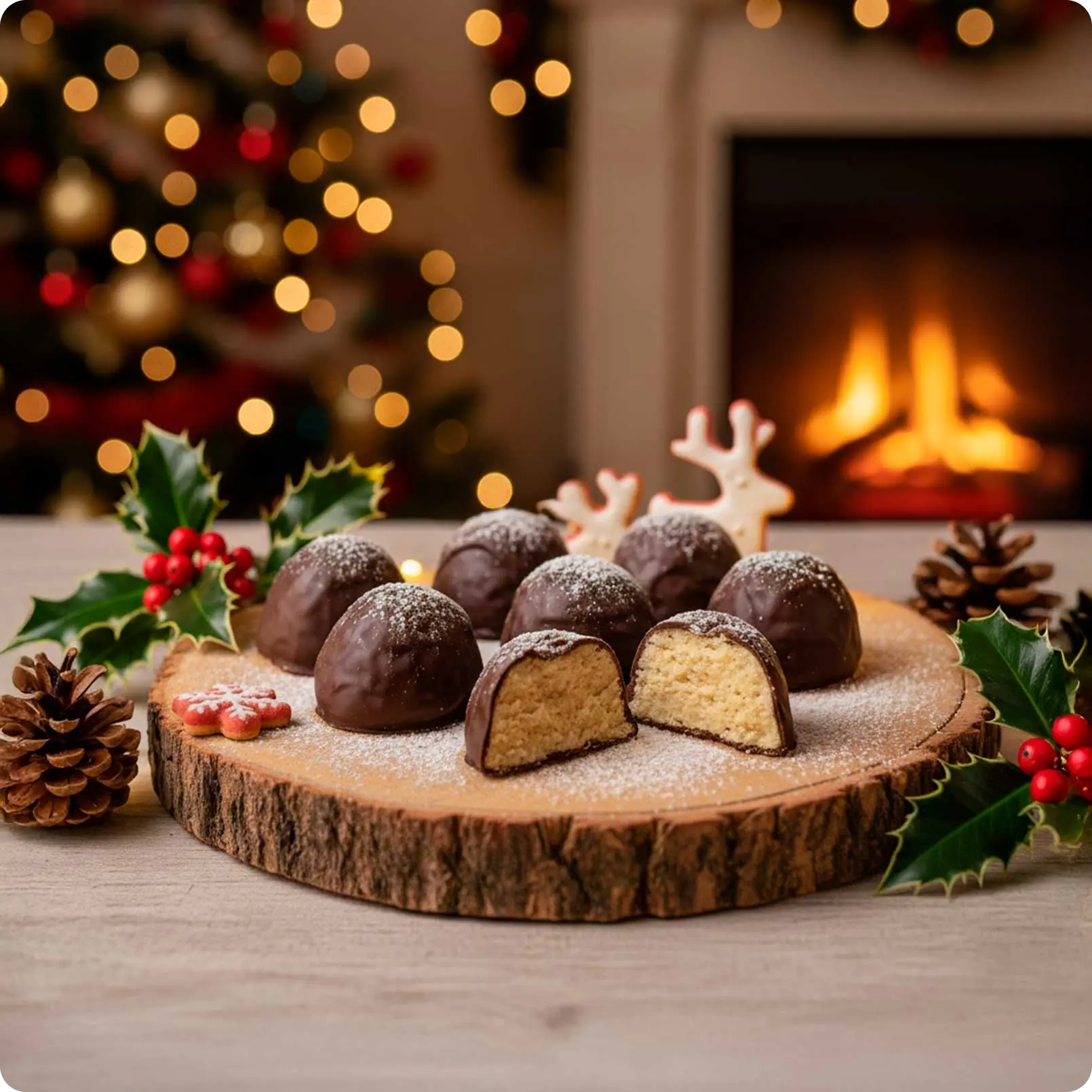 Massapão de chocolate