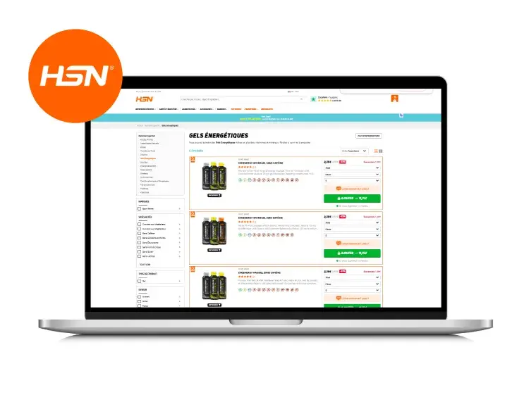 Acheter des gels énergétiques HSN