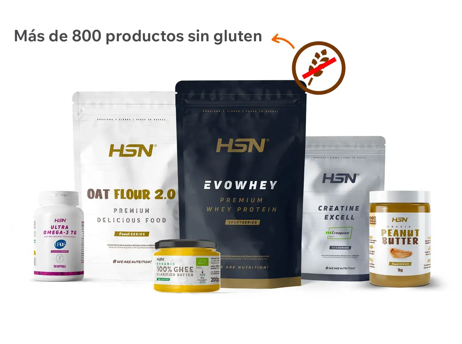 Productos sin gluten HSN