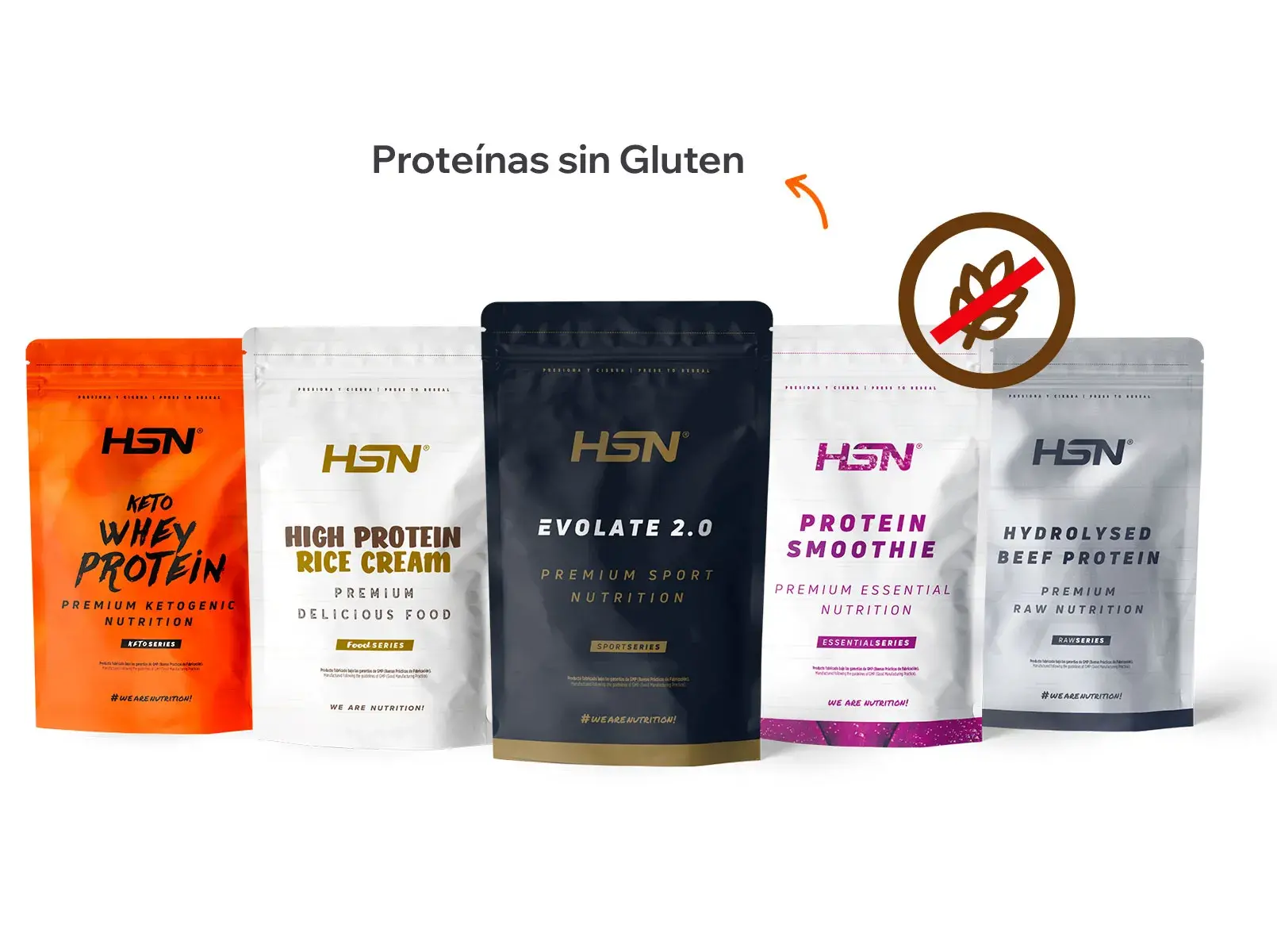 Proteínas sin gluten HSN