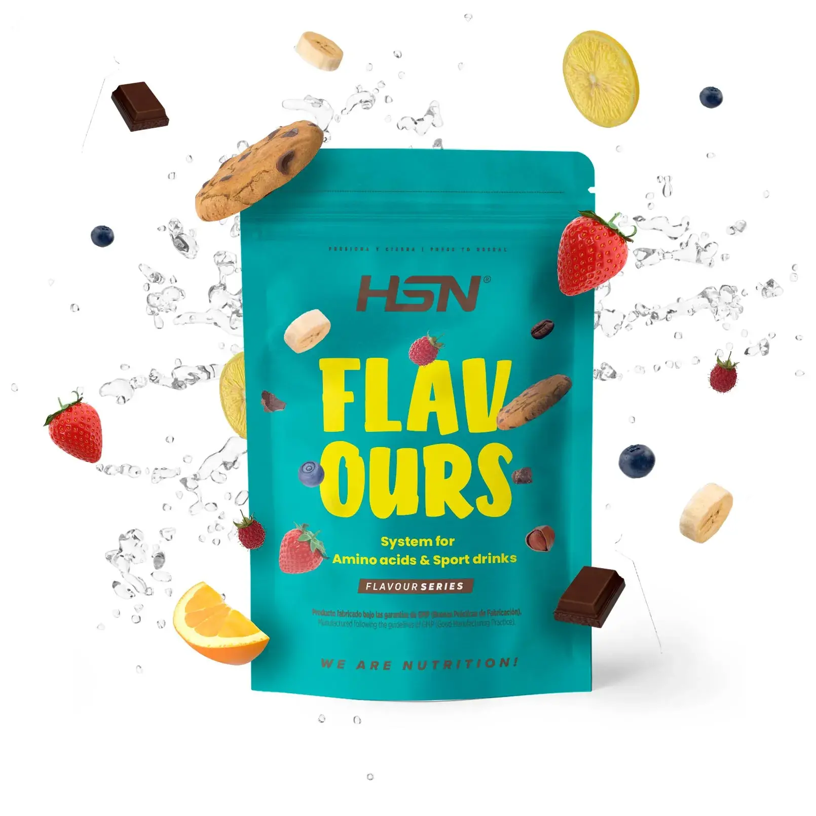 Food-grade powder flavourings for athletes