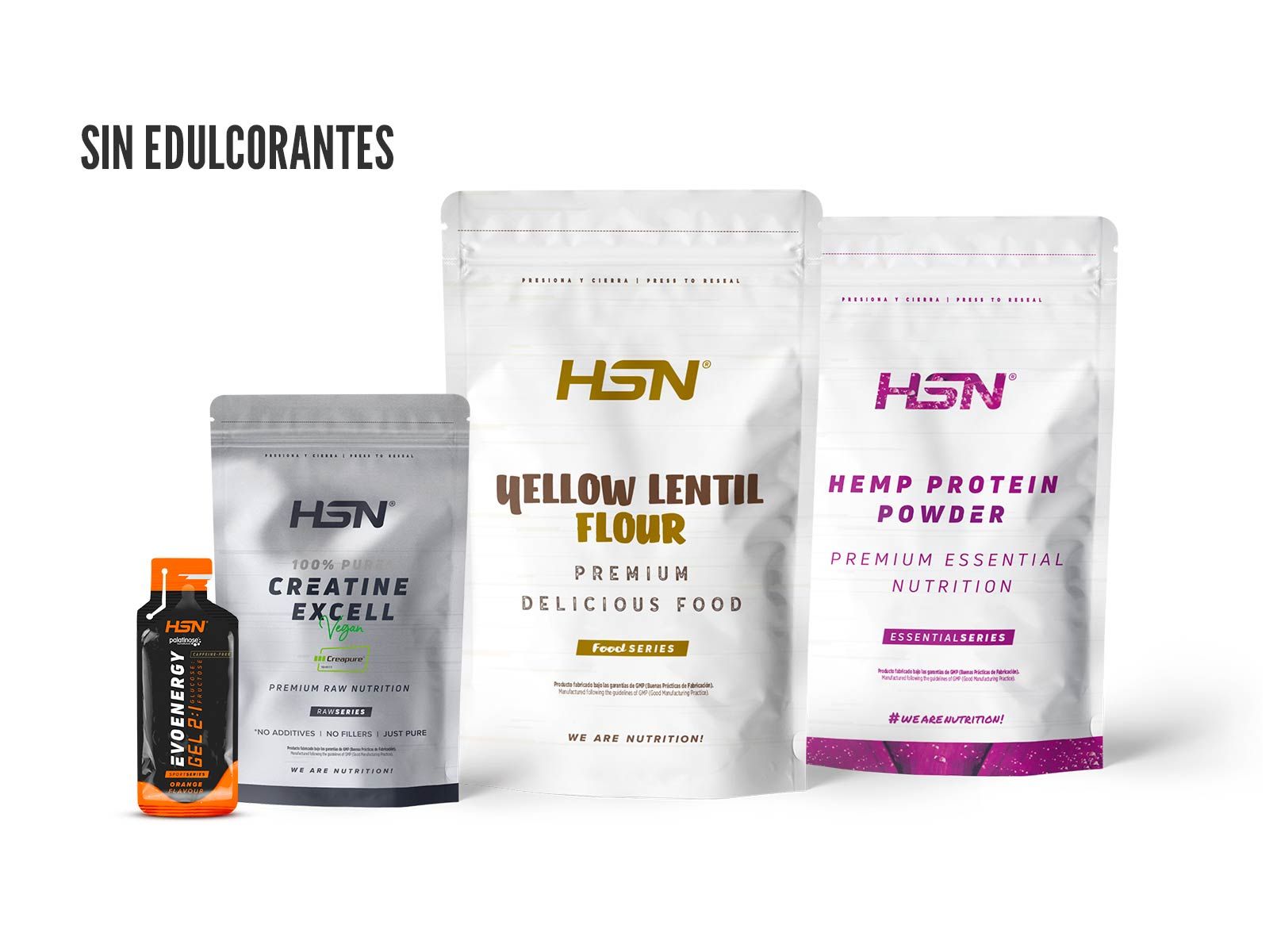Sin edulcorantes HSN